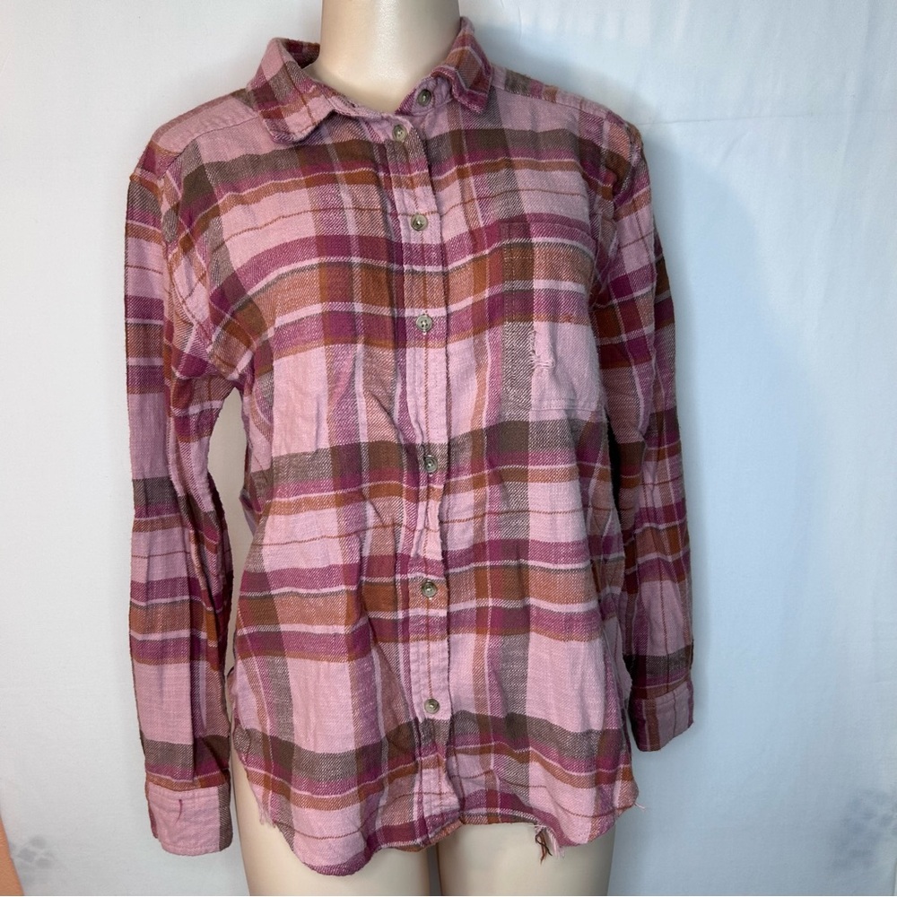 American Eagle Outfitters Plaid Women’s Shirt Long Sleeves Button Down Shirt XS